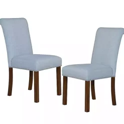Aubrey Blue Upholstered 2-pc. Dining Chair Set
