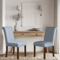 Aubrey Blue Upholstered 2-pc. Dining Chair Set