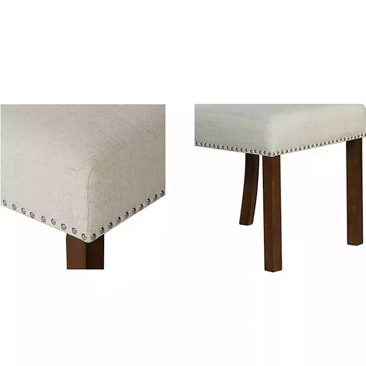 Aubrey Natural Upholstered 2-pc. Dining Chair Set