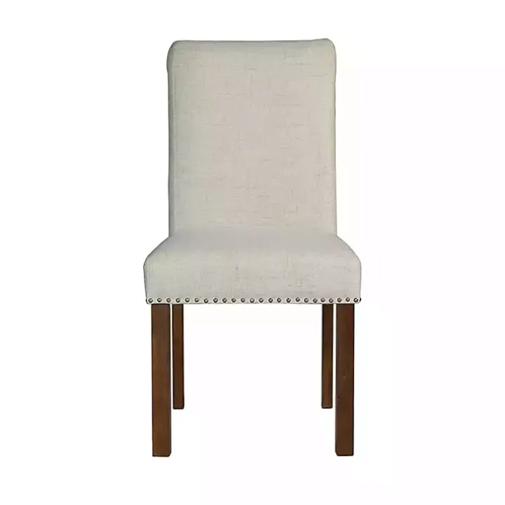 Aubrey Natural Upholstered 2-pc. Dining Chair Set