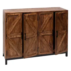 Austin Warm Wood Farmhouse Cabinet
