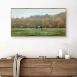 Autumn Grazers Framed Art Print
