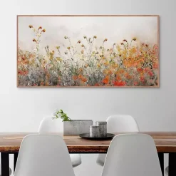 Autumn Meadow Framed Canvas Art Print