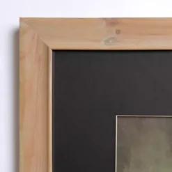 Barn Landscape Black Mat Framed Art Print