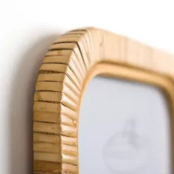 Bath Rattan Wrapped Wall Plaques, Set of 2