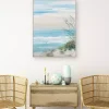 Beach at Dusk Framed Art Print by Sally Swatland