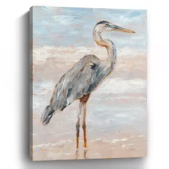 Beach Heron I Giclee Canvas Art Print, 48x36 in.