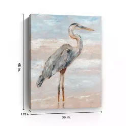 Beach Heron I Giclee Canvas Art Print, 48x36 in.
