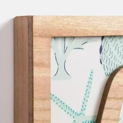 Beach Seashell Print Wood Wall Plaque