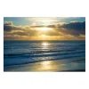 Beach Sunset Surfers Canvas Art Print