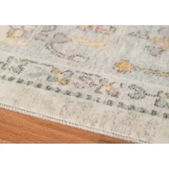 Beige Bohemian Area Rug, 7x9