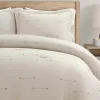 Beige Clip Jacquard 3-pc. Full/Queen Comforter Set