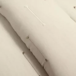 Beige Clip Jacquard 3-pc. Full/Queen Comforter Set