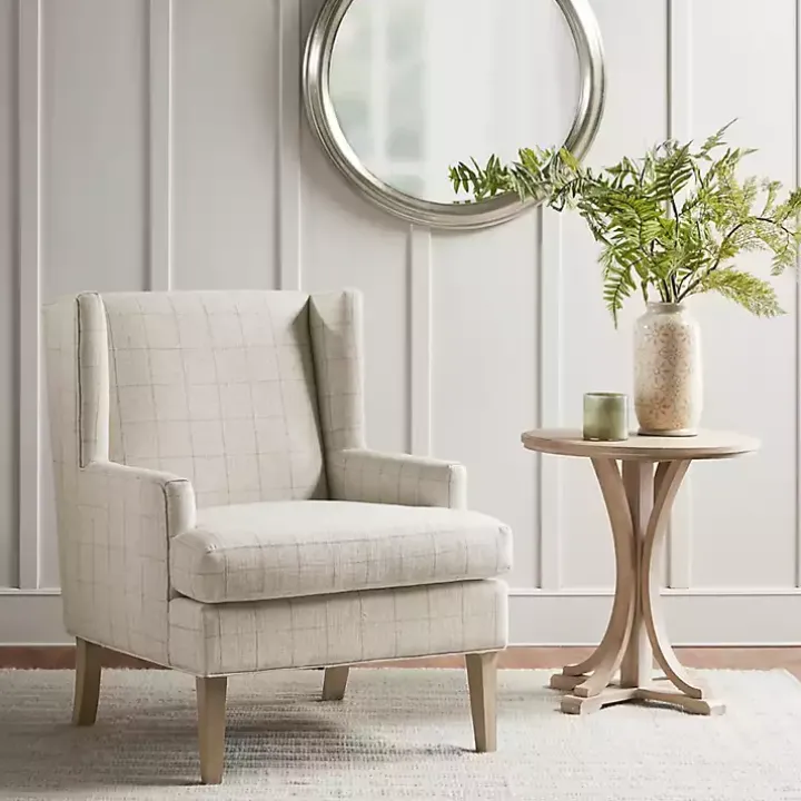 Beige Decker Martha Stewart Accent Chair