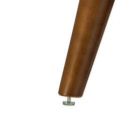 Beige Floral Damask Wingback Accent Chair