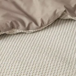 Beige Waffle Weave 3-pc. Queen Duvet Cover Set
