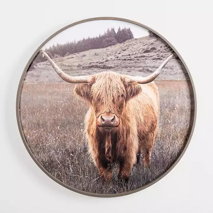 Bernie II Round Framed Canvas Art Print