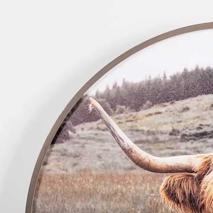 Bernie II Round Framed Canvas Art Print