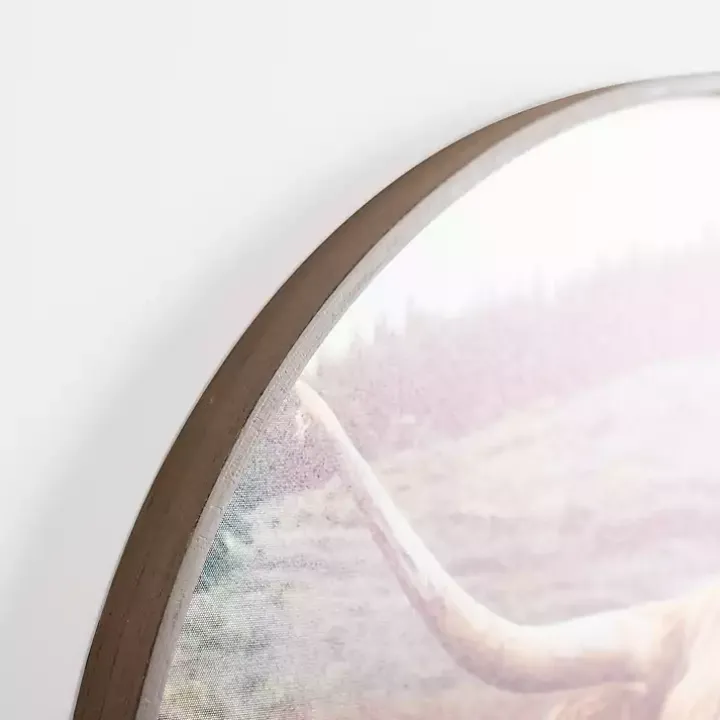 Bernie II Round Framed Canvas Art Print