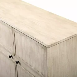 Birch Wood 4-Door Sideboard