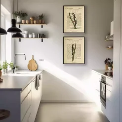 Birds Diagram II Framed Art Prints, Set of 2