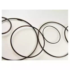 Black Abstract Circle Chain Wall Plaque
