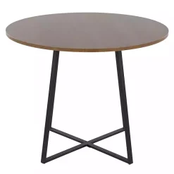 Black and Brown Canary Cosmo Round Dining Table