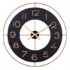 Black and Gold Open Frame Axis Clock
