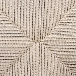 Black and Tan Wishbone Dining Chairs, Set of 2