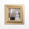 Black and White Abstract II Gold Framed Art Print