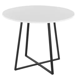 Black and White Canary Cosmo Round Dining Table