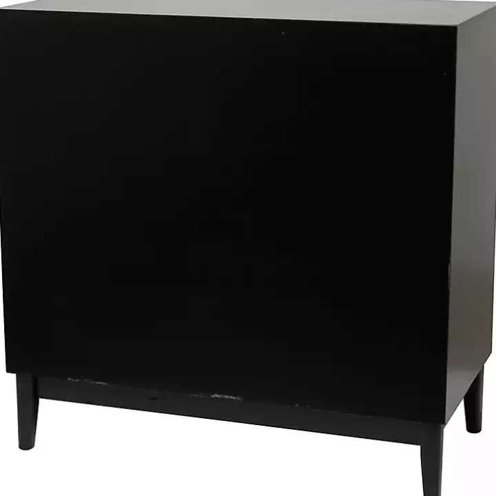 Black Cane 2-Door Media Cabinet