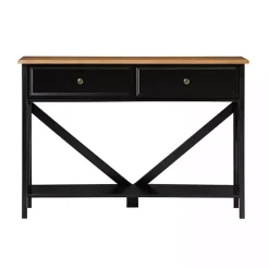 Black Cara Console Table