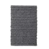 Black Chenille Chain Stitched Bath Mat, 40 in.