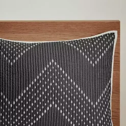 Black Chevron Full/Queen 3-pc. Coverlet Set