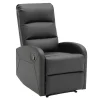 Black Faux Leather Dormi Recliner