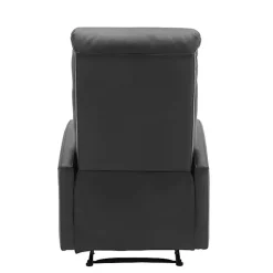 Black Faux Leather Dormi Recliner
