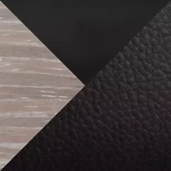 Black Faux Leather Torino Bar Stools, Set of 2