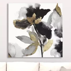 Black Leaves II Giclee Canvas Art Print, 30x30 in.