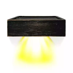 Black LED Floating Shelf with Remote, 10 in.