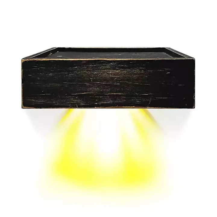 Black LED Floating Shelf with Remote, 10 in.