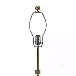 Black Marble and Gold Metal Buffet Lamp