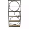 Black Metal Circles 5-Tier Bookcase