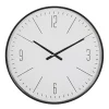 Black Metal Contemporary Wall Clock