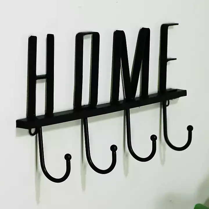 Black Metal Home Wall Hooks