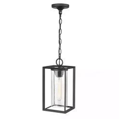 Black Metal Lantern Pendant Light