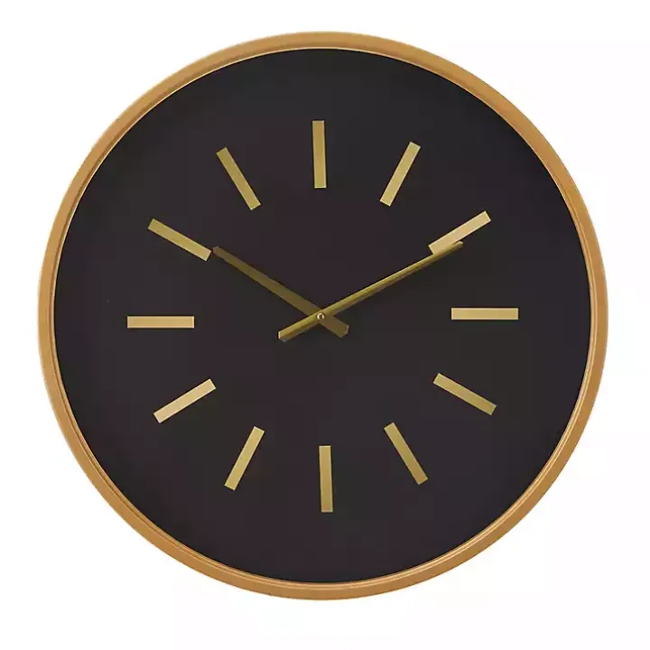 Black Metal Modern Thomas Wall Clock