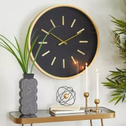 Black Metal Modern Thomas Wall Clock