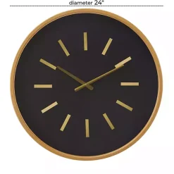 Black Metal Modern Thomas Wall Clock