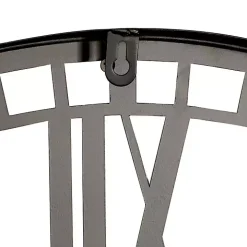 Black Metal Open Frame Wall Clock